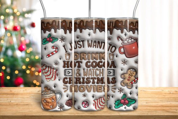 3D I Just Want to Drink Hot Cocoa for Print Templates