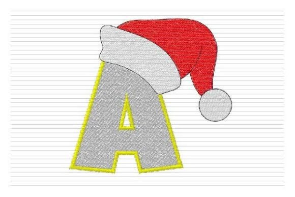 A Letter Christmas Alphabet Santa Hat for Holiday Branding