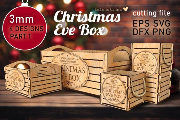 Christmas EVE BOX Part1 SVG Review for Boxes & Crafts