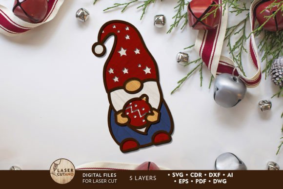 Christmas Gnome Decorative Laser Craft for Winter Amp Branding