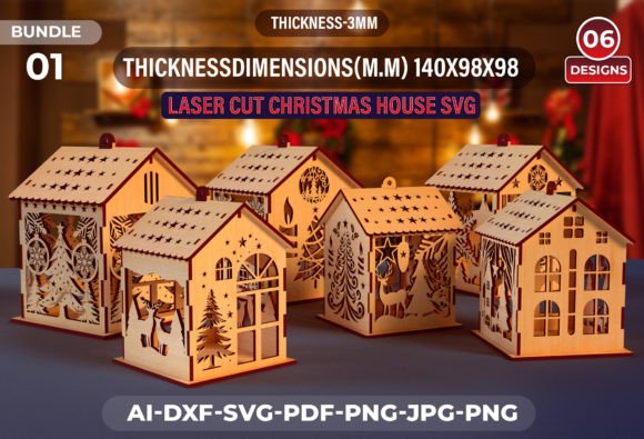Christmas House Laser Cut SVG Set01: A Designer's Real-World Review