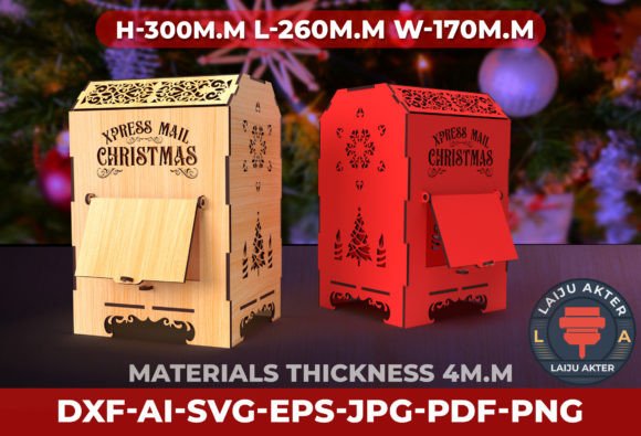 Christmas Mail Box - Laser Cut File Review