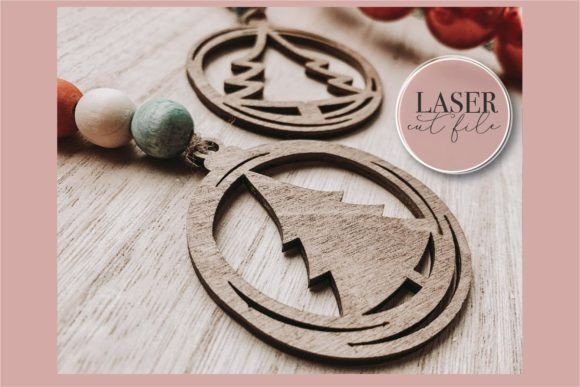 Christmas Ornaments Svg for Laser & Winter Amp