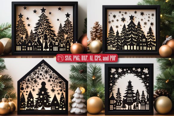 Cricut Christmas Layer SVG Bundle for Winter Amp
