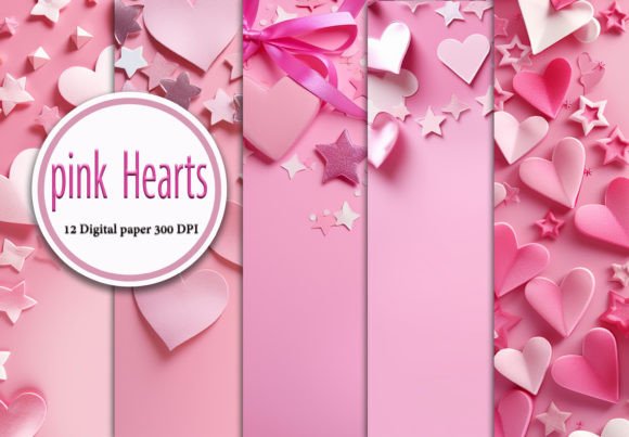 Pink Background with Hearts Stars: A Seller's Review for Backgrounds