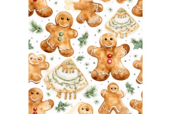 Watercolor Gingerbread Man Pattern: A Designer's Review for Modern Blogging