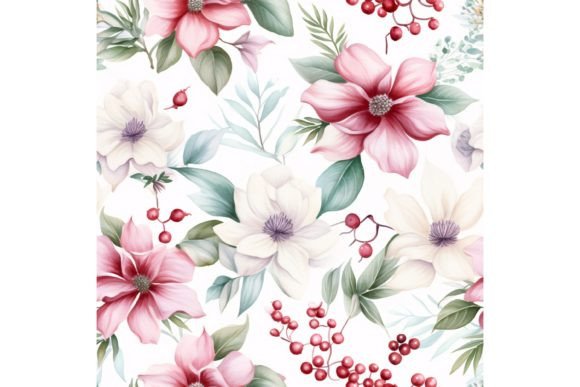 Winter Flower Seamless Pattern Review for Modern Patterns